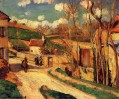 crossroads at l hermitage pontoise 1876 Camille Pissarro